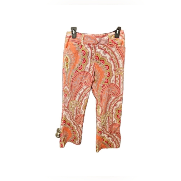 supply & demand Pants - Paisley Print Pants Y2K Inspired Bandana Style‎ , Streetwear Size 4, Pink